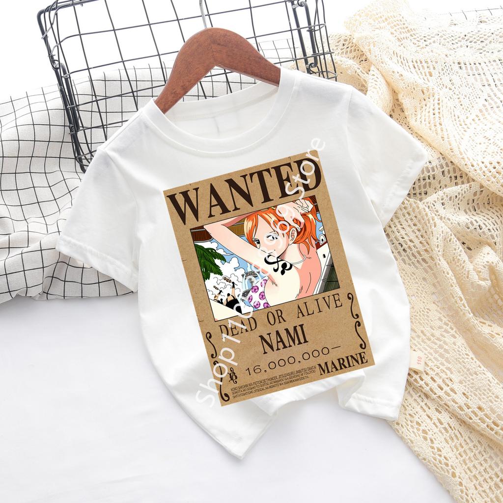 Cute Chopper Cartoon Print Kids TShirt Adorable Anime Character Design Childrens Short Sleeve Tee Perfect for Litt