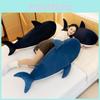 Animal Shark Shape Pillow Filled With Embroidery Design For Relaxing Resting And