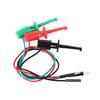 3pcs/set Male Head DuPont Line Electrical Hook Test Clip Easy To Use Precision Electrical Test Work Hook Secure Metal