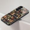 Fashion Bookshelf Tempered Glass Phone Case Suitable for Samsung GalaxyS26 S25 S24 S23 S22 S20FE/Ultra/Plus Anti Drop Back Cover