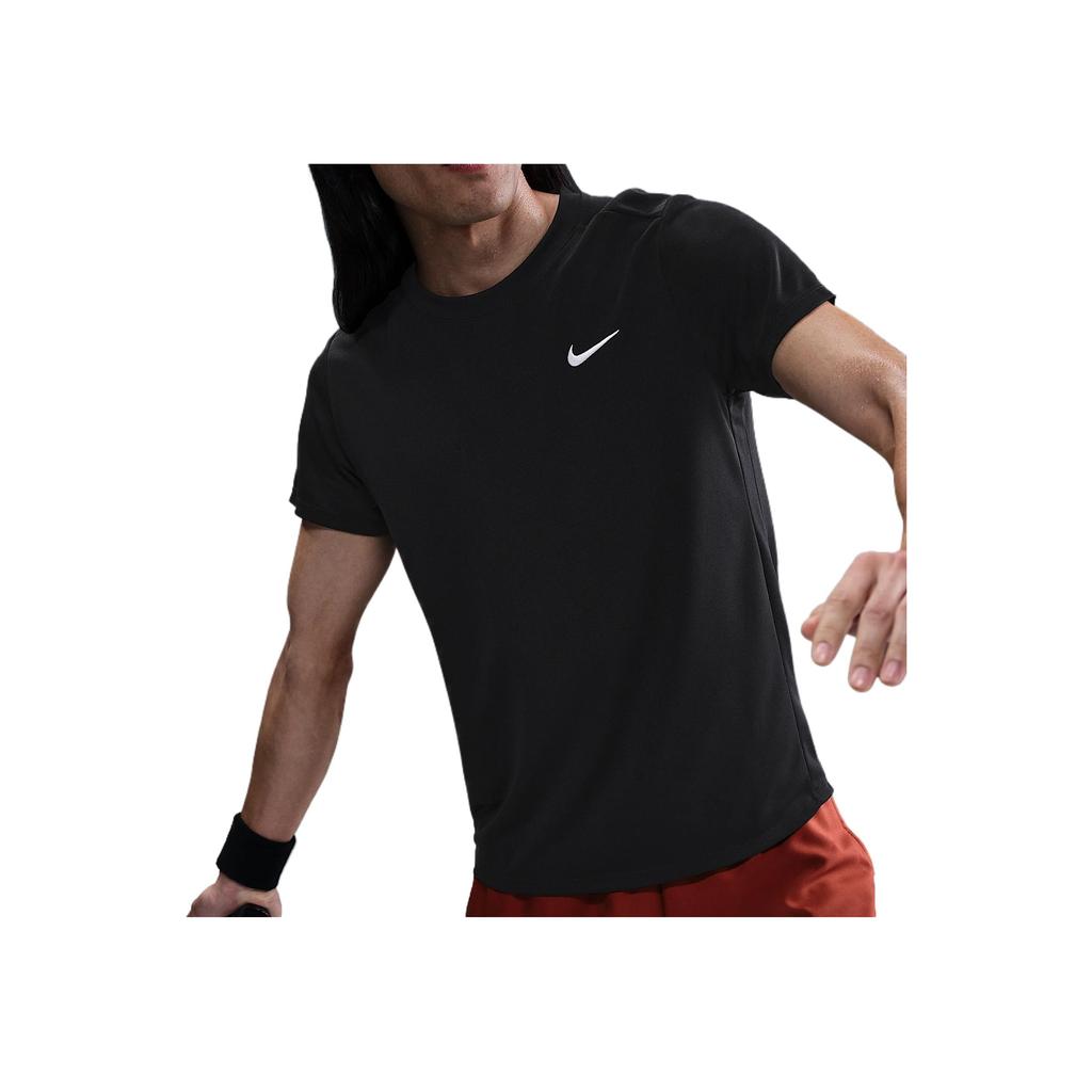 Nike Victory Dri-Fit Fashion Casual Versatile Comfortable Tennis Shirt Men tops Black FZ6922-010