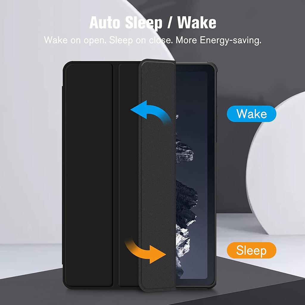 Per Samsung Galaxy TAB A8 10.5 Custodia SM-X200 X205 X207 LTE 2022 S6 Lite 10.4 S7 Con Auto Wake Up Sleep Pencil Holder Cover posteriore