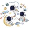 Removable Cartoon Space Astronaut Wall Stickers For Kids Room Nursery Wall Decor