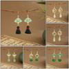 New Chinese Flower Water Drop Pearl Stud Earrings Light Luxury Chinese Style Temperament Earrings Versatile High Sense National Tide Earrings Women