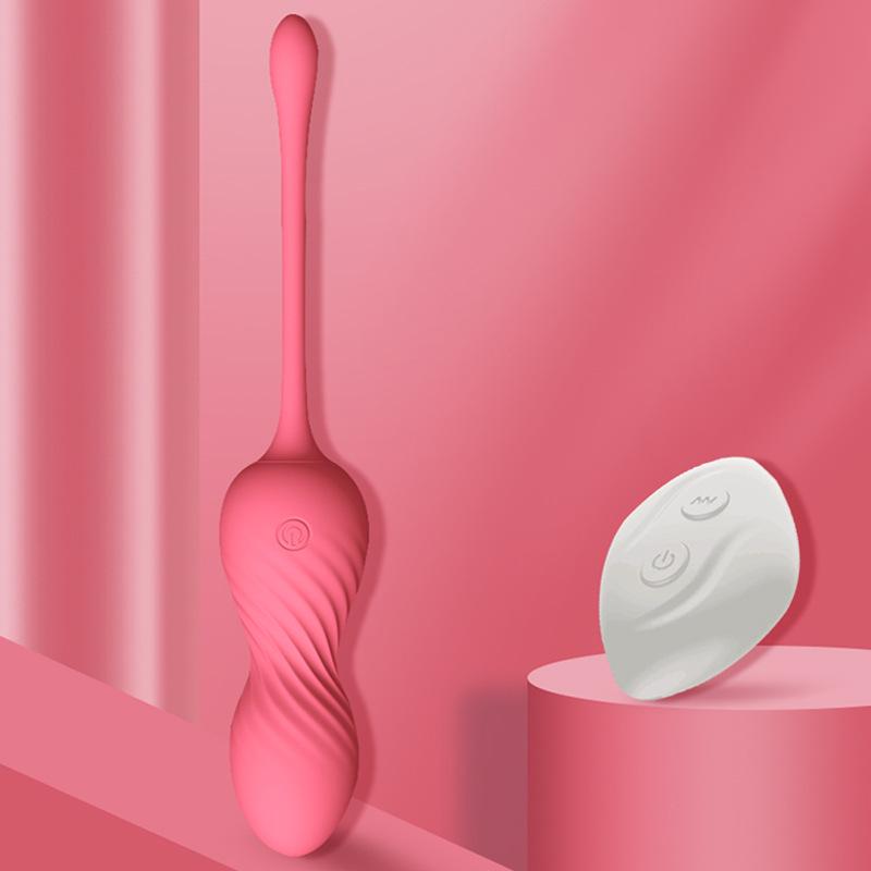 Remote Control Vibrating Silicone Kegel Ball Toy for Pelvic Tightening