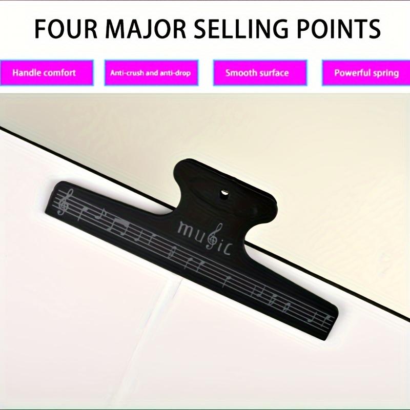Heavy-Duty Sheet Music Page Clips, Non-Slip Book Holding Clips for Piano, Drum & Music Instrument Supplies