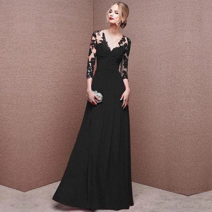 Toast 1011 Neue Mode Langarm Rot Braut Hochzeitskleid Lang Bankett Abendkleid Damen