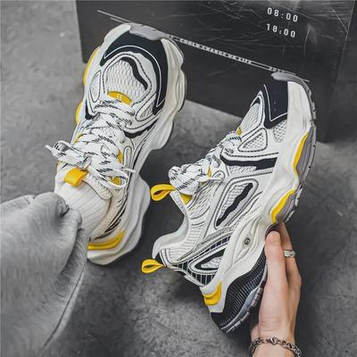 Zapatillas de Running de Malla Transpirable para Hombre 2024 de Moda con Suela Gruesa