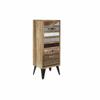 DKD Home Decor-DKD Home Decor Metal Mango Wood Chest of Drawers (45x35x120cm)