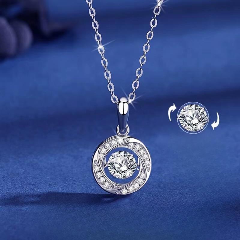 

Серебряное ожерелье S999 с бьющимся сердцем, женское, легкое, роскошное, нишевое 99