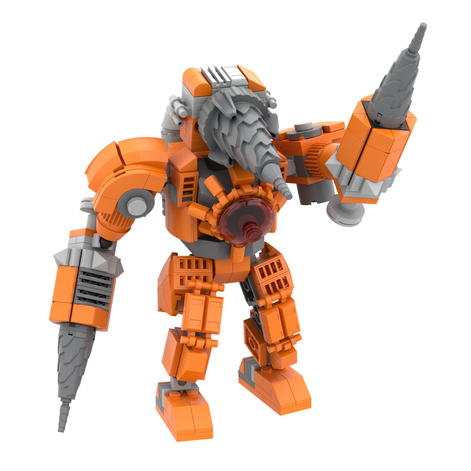 

2023 3D Спикерман Детский блок пластиковый игровой конструктор для подростков и детей унитаз Skibidi оранжевый