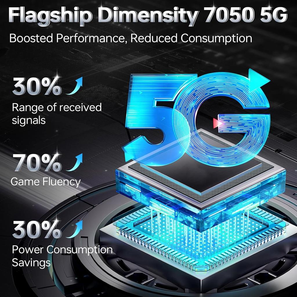 Doogee S200 5G Handy 32GB RAM + 256GB ROM 6,72" 120Hz 10100mAh Akku 100MP KI Hauptkamera Android 14