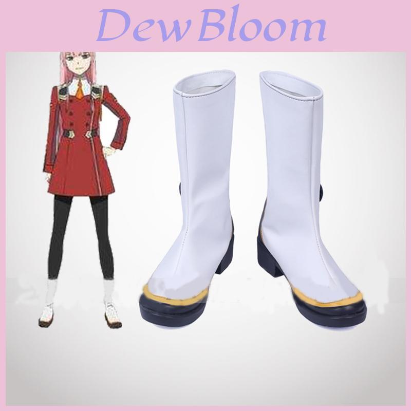 Elegantes Zapatos de Cosplay Darling In The Franxx 02 Botas de Cosplay Zero Two Zapatos de Cosplay para Mujer