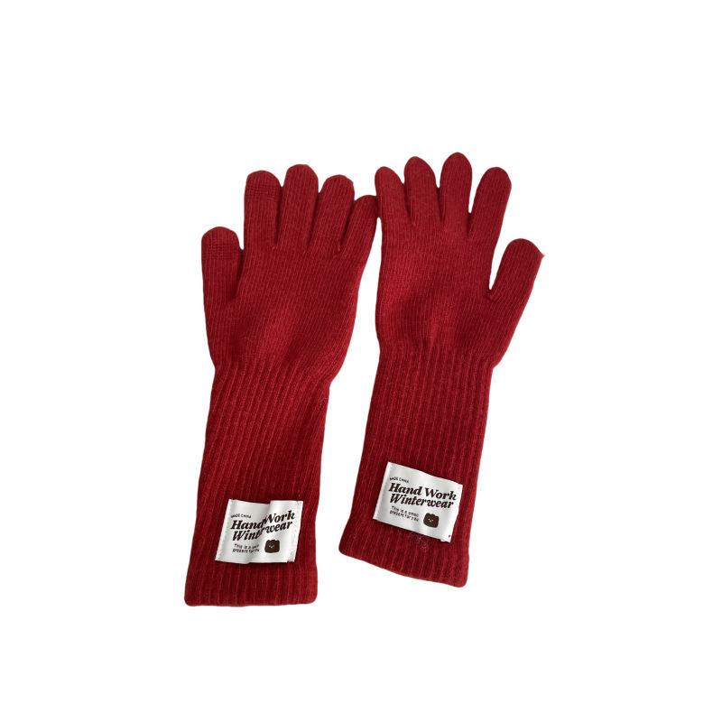 Gloves  Wool Knitted Touch Screen Cloth Thickened Winter Outdoor Warmth for Women Riding