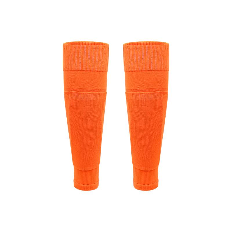 

Integrated Football Socks With Socket, Long Tube Outdoor Sports Calf Fixed Leg Socks, Solid Color Leg Board Socks Lonesizeall39-44 помаранчевий