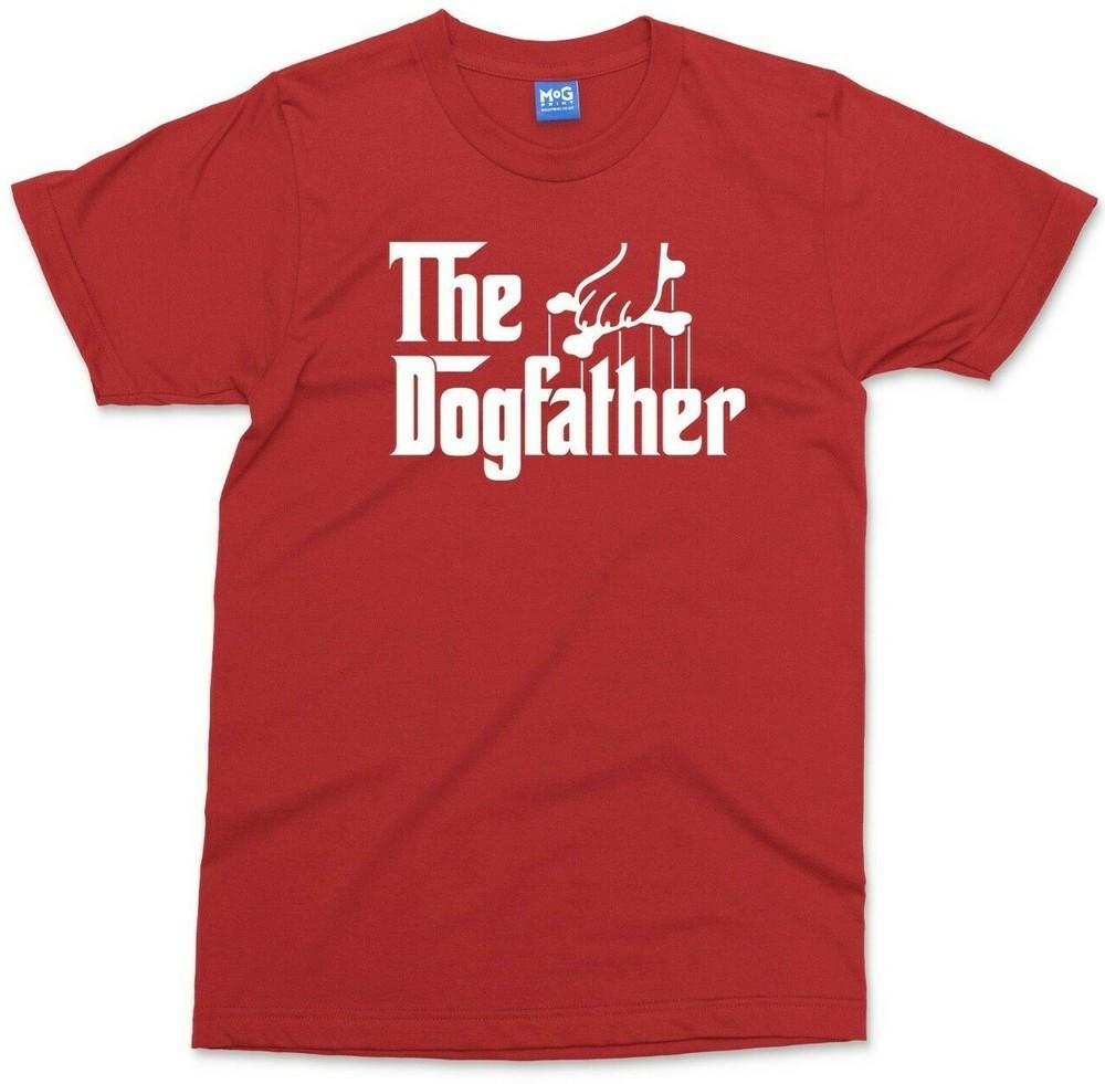 The Dogfather TShirt Funny Dog Dad Doggy Pet Owner Gift Daddy Parody Tee Unisexs S