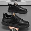 High-top men's shoes spring new breathable non-slip chef shoes men's versatile black leather shoes sports shoes casual board shoes