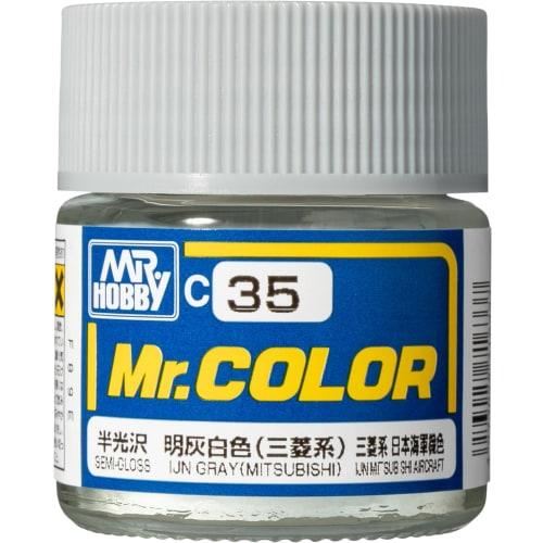 

GSI Creos Mr. Color Light Gray White 1 (Mitsubishi Series) Semi-gloss 10ml Model Paint C35