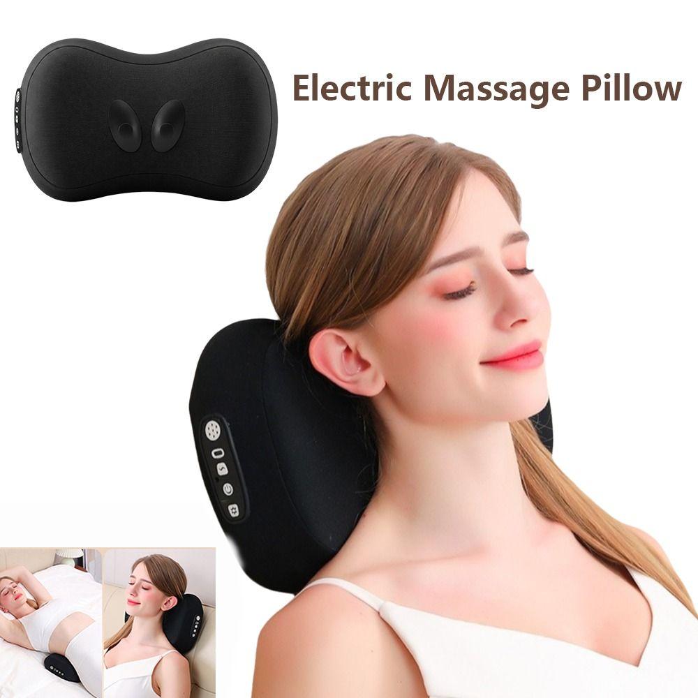 Hot Compress Electric Neck Massage Pillow Multifunctional Lumbar Support Massage Neck Relaxation