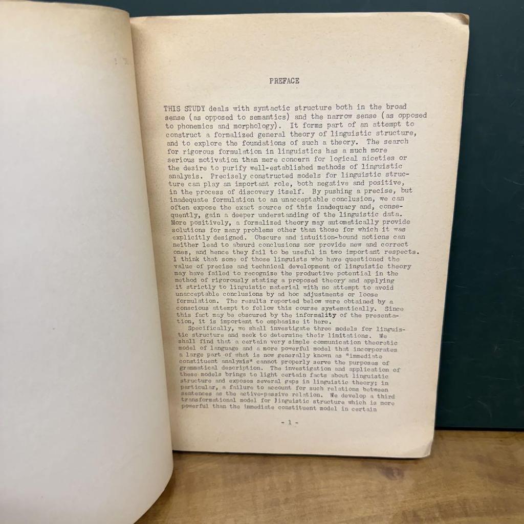 [USED] Noam Chomsky Studies on Systematic Structure