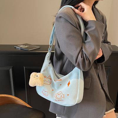 2025 New Cute Foreign Style Niche Design Fashion Leisure Simple Commuting Texture Foreign Style Shoulder Tote Bag