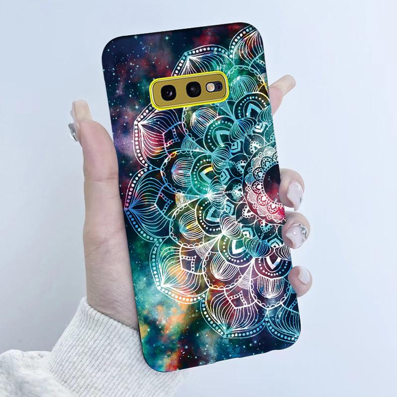 For Samsung Galaxy S10e Phone Case Flower Girls Design Soft Silicone TPU Back Housing for Galaxy S10E S10 E SM-G970F/DS Covers
