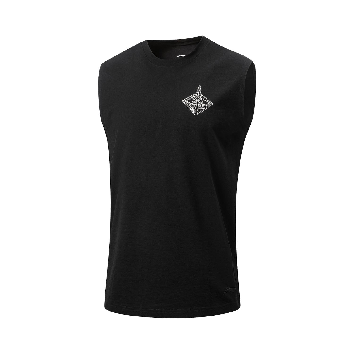 

Li Ning Basketball Series Ice Feel Round Neck Pattern Logo Vest Men tops AVSW009-1 3XL