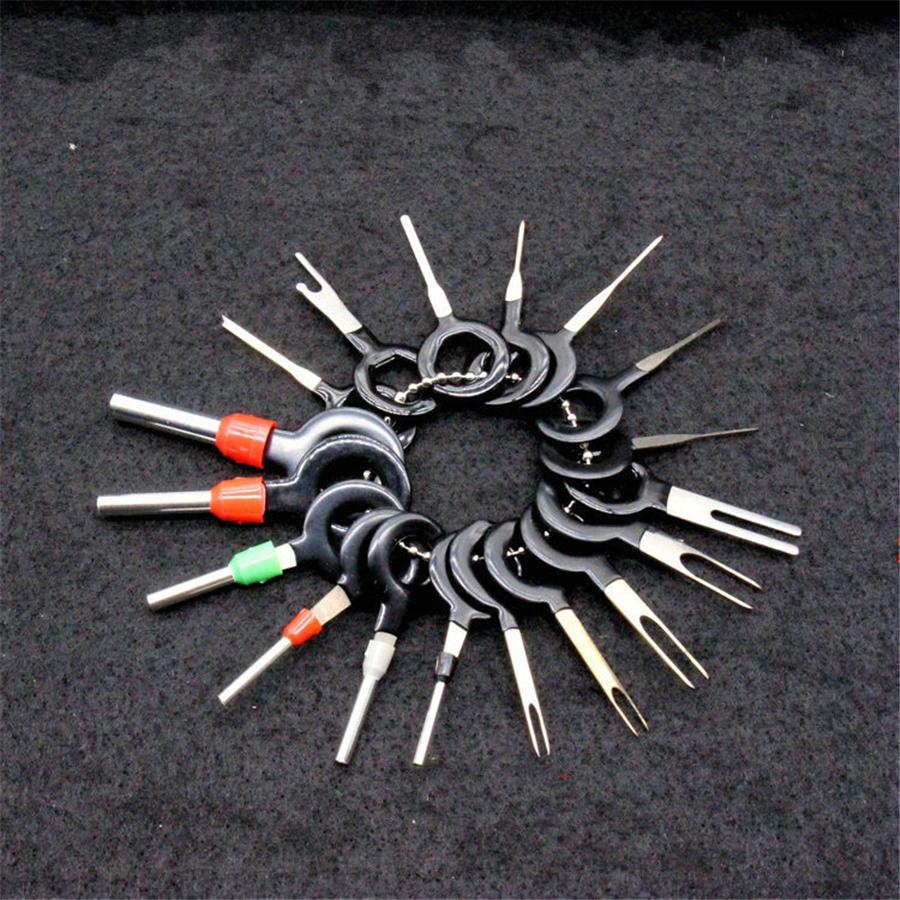 New 18 Pcs Universal Aluminum Car SUV Wire Terminal Removal Pin Extractor Puller Kit