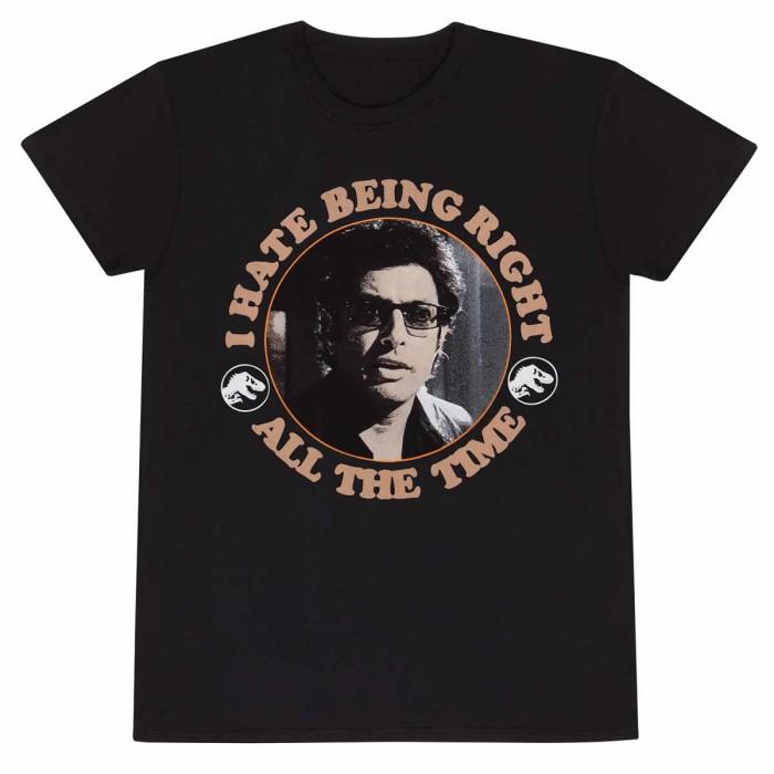 Jurassic Park Unisex Adult Hate Being Right All The Time T-Shirt