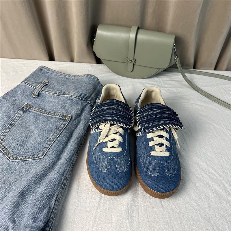 

Lost Elk Grapefruit City Training Shoes Retro Casual Forrest Gump Shoes Sneakers Spring and Summer New German Training Shoes Women 40 джинсовый синий