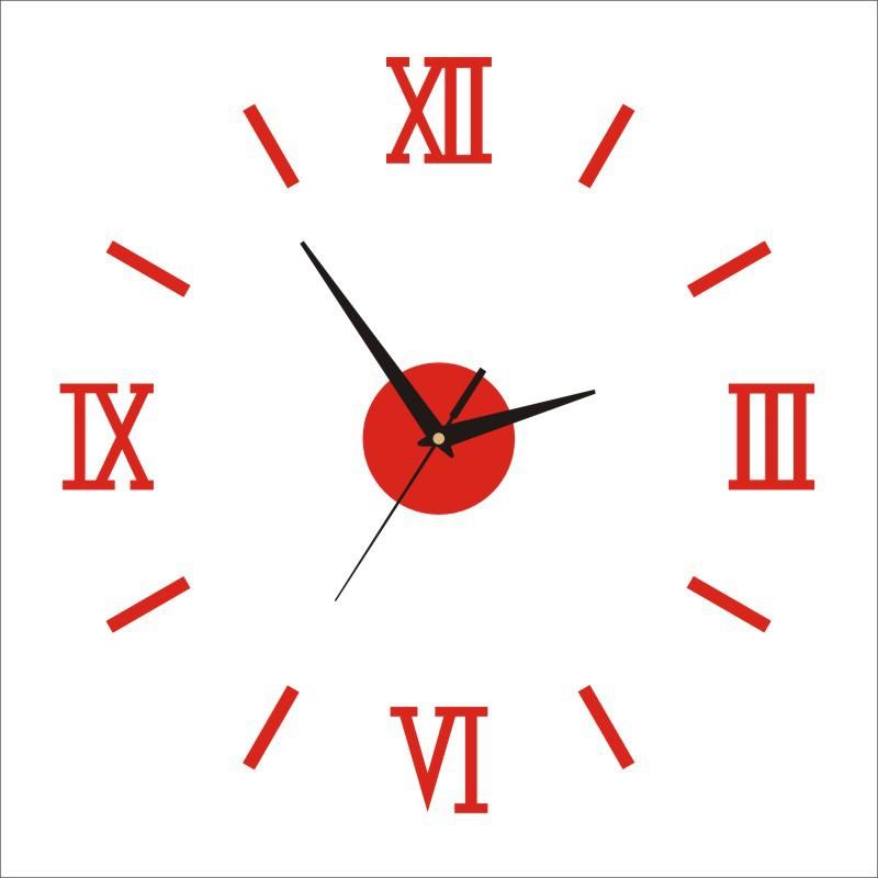 Kreatywny Akrylowy Zegar Ścienny Artystyczny Naklejka Zegar Salon Sypialnia Hotel DIY Dekoracyjny Zegar Ścienny Super Cichy