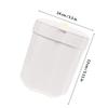 Decorative Desktop Trash Bin Small Plastic Rubbish Bin with Lid for Office Study Kitchen Bathroom Bedroom Home Convenient