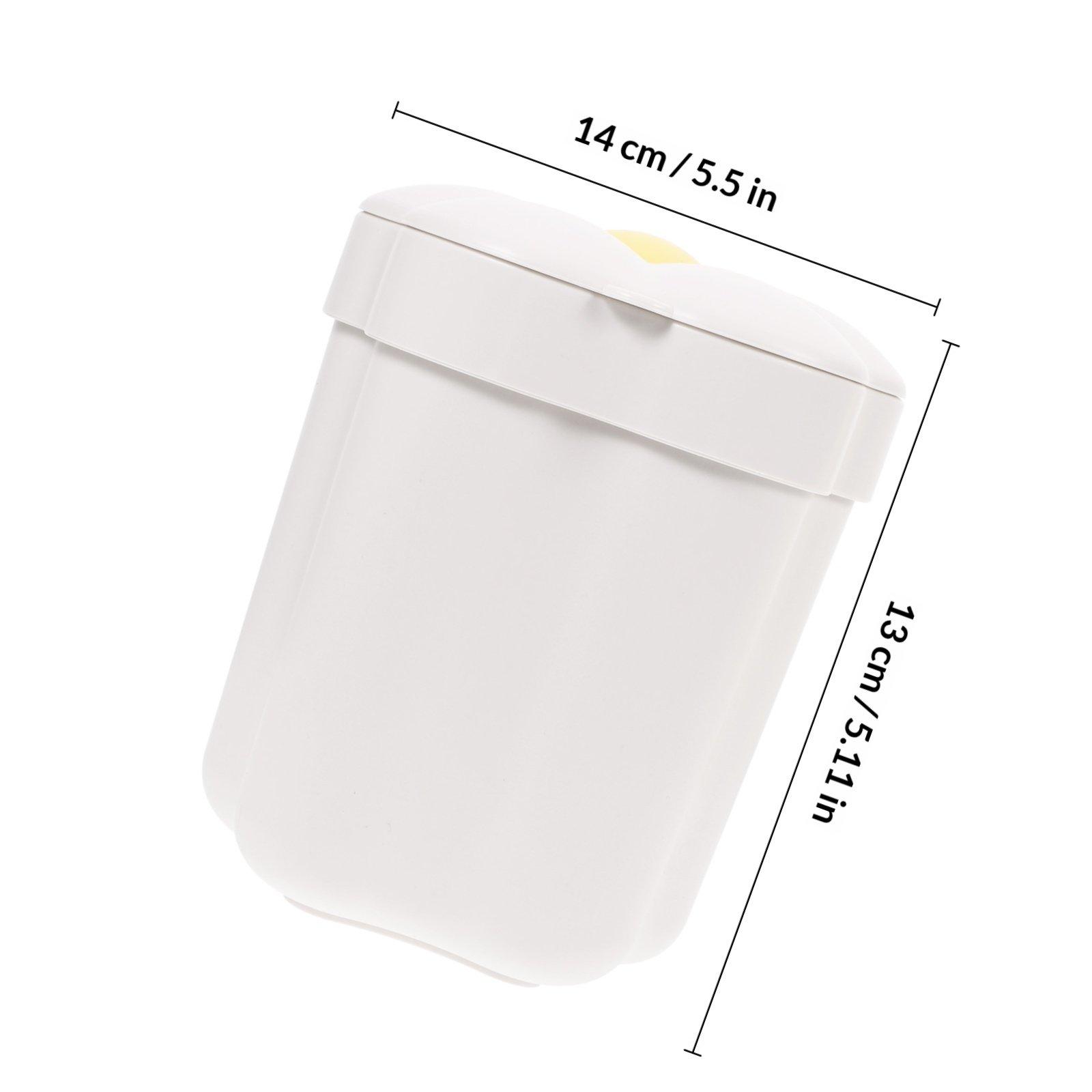 Flower Shaped Desktop Trash Bin Creative Decorative Rubbish Bin Small Wastebasket Bedside Garbage Can Office Wastebasket белый