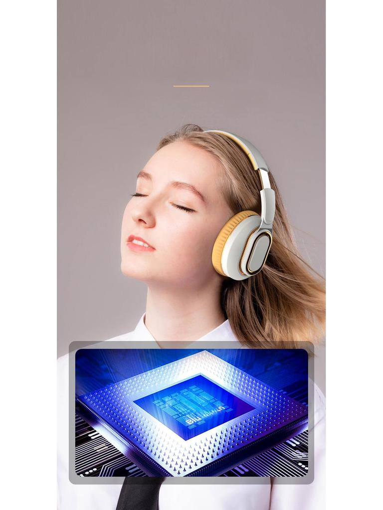 H7 Cross-Border Head-Mounted Wireless Bluetooth Headset with Card Folding and Heavy Bass for Gaming and Sports