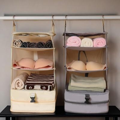 Sac de Rangement de Voyage Dortoir Garde-robe Suspendu Artefact de Rangement Multifonctionnel Vêtements Sous-vêtements Chaussettes Rangement Sac de Compression