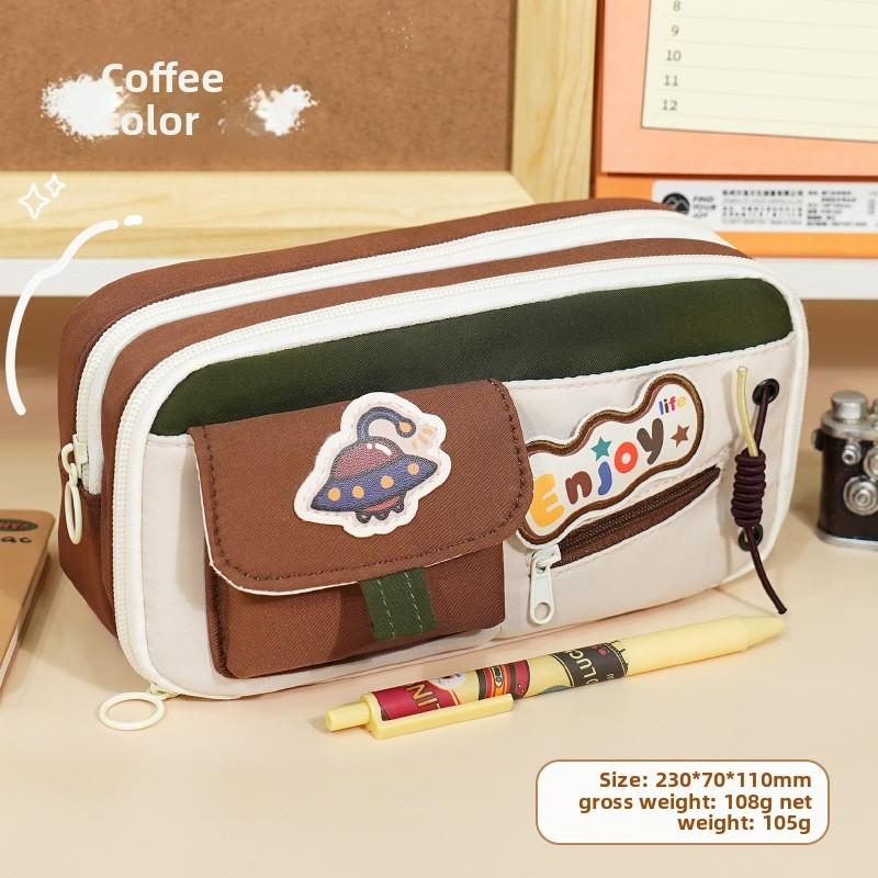 Novelty Style Multi Functional Pen Bag Made Of Oxford Fabric For School And Gift