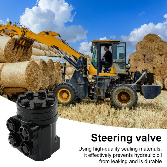 Hydraulic Orbital Steering Control Valve Smooth Hydraulic Steering Valve for Control Easy Maintenance Kubota L48/M5040/M6040/M7040/M8200