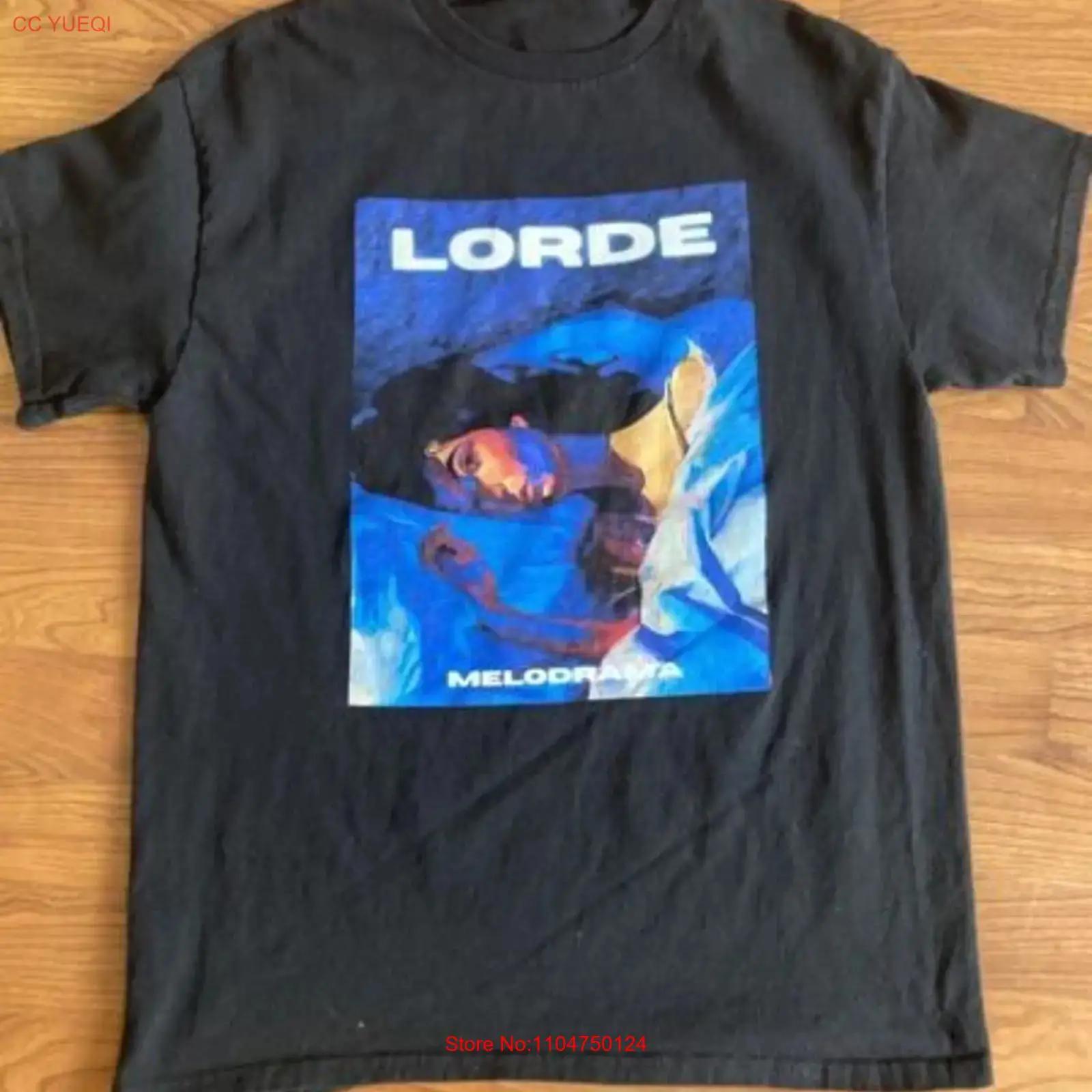 

LORDE MELODRAMA 2025 Black Cotton T Shirt Vintage All size S 5XL HRL103 vintage Washed Stylish Top For Everyday Wear Versatile 5XL різнокольоровий