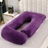 High-Density Solid Color Maternity Pillow for Pregnancy, Side Sleeping, Breastfeeding, and Headboard Support