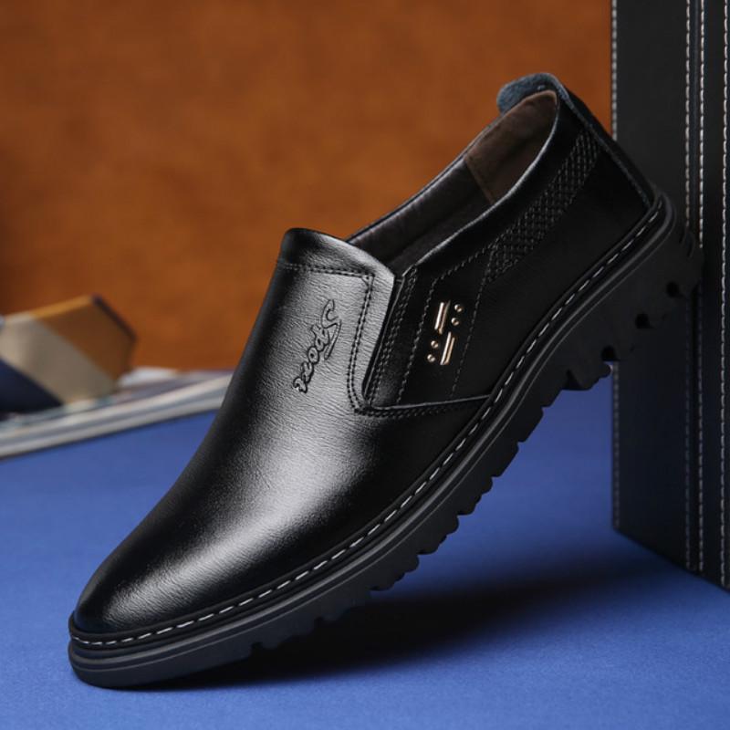 

Мужская обувь из натуральной кожи ручной работы, весенне-осенняя деловая модная мужская повседневная обувь, мужская обувь 43 чёрный