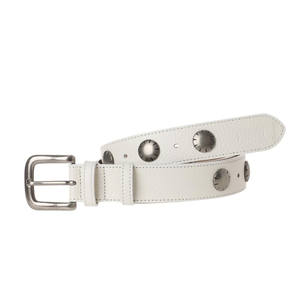 Kakipointeu Big Stud Belt (White)