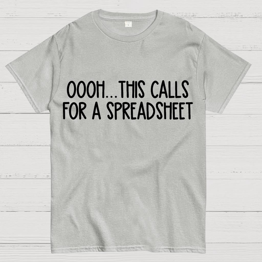 Oooh This Calls For A Spreadsheet Cotton Summer Casual Cool Loose T-Shirt