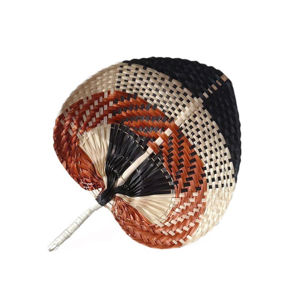 Lightweight Rattan Fan Handmade Straw Fan Artistic Bamboo Woven Fan  Home Decoration