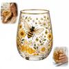 Kolibri Teetasse Transparent Goldrand Blume Vogel Glasbecher Emaille Blumig Wasser Kaffeebecher Pastoral Dekoratives Geschenk