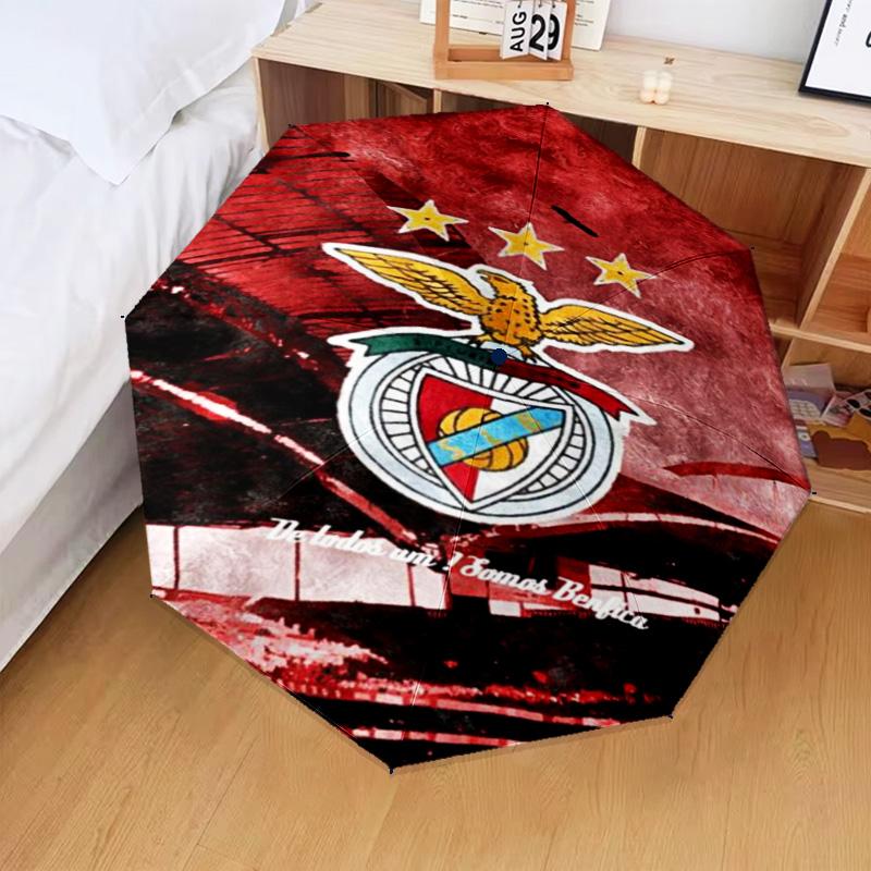 1PC Benfica Football Club Printed Umbrella Folding umbrella, automatic umbrella 8-Frame for Travel, camping Fan gifts Christmas Gifts