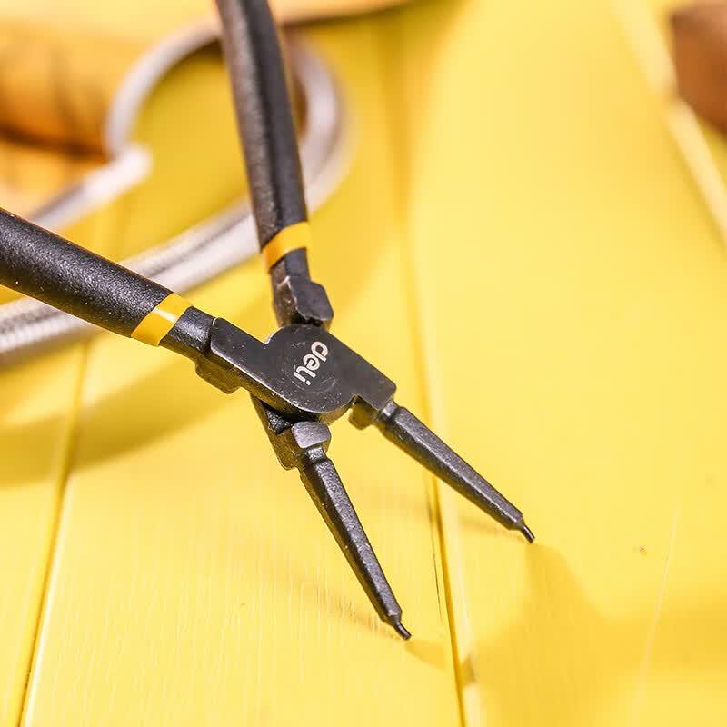Deli 7-inch Internal Straight Circlip Pliers