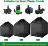 Pond Filter Bag Pump Barrier Bag Anti-Clogging Cube Filter Box Black Media Bag Pump Mesh Bag For Outdoor Water Fish Ponds (7"X 2 Pack)