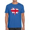 Union Jack Great Britain Heart Flag Unisex Mens T Shirt Womens Tops Tees