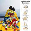 Sonic Mania Adventure Flannel Blanket Super Soft Warm Cozy Blanket For Sofa Bed Office Travel Allseason Home Decor Gift