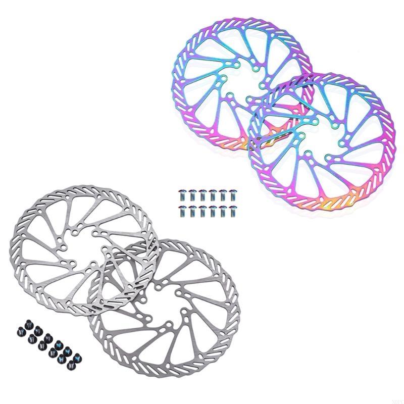N0PC 2 szt. 160mm Tarcza Hamulcowa do Roweru 2 Kolory Opcjonalne dla Roweru Szosowego, MTB, BMX
